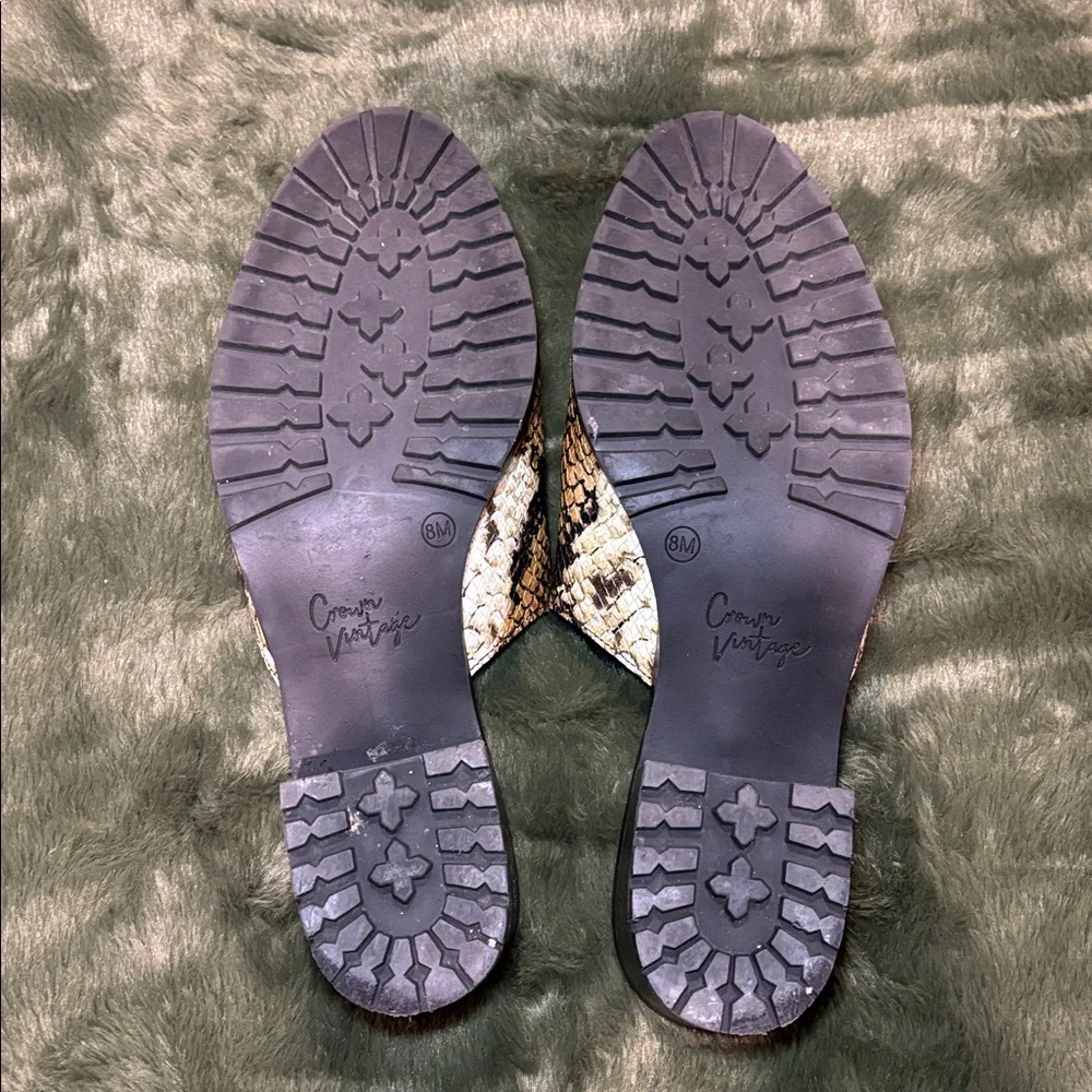 Crown Vintage Rydella python print mules - Picture 4 of 11